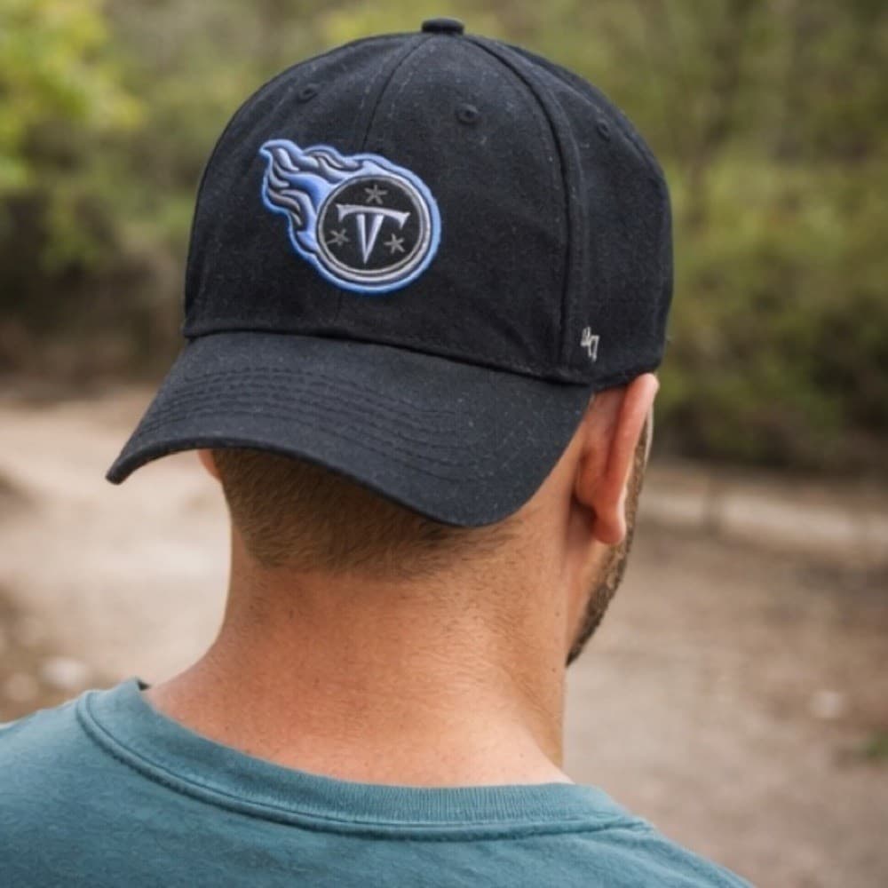 NFL Tennessee Titans Black Adjustable Snapback Cap Unisex Adult Football Hat