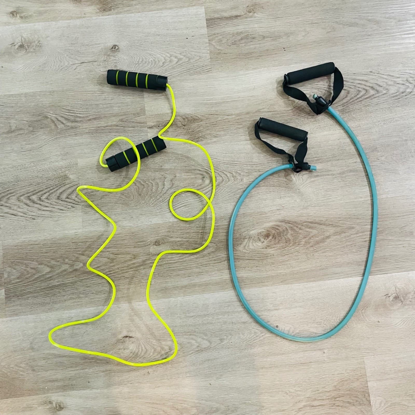 PBLX Weighted Jump Rope Resistance Band Set 2 in 1 Fitness Cardio Workout