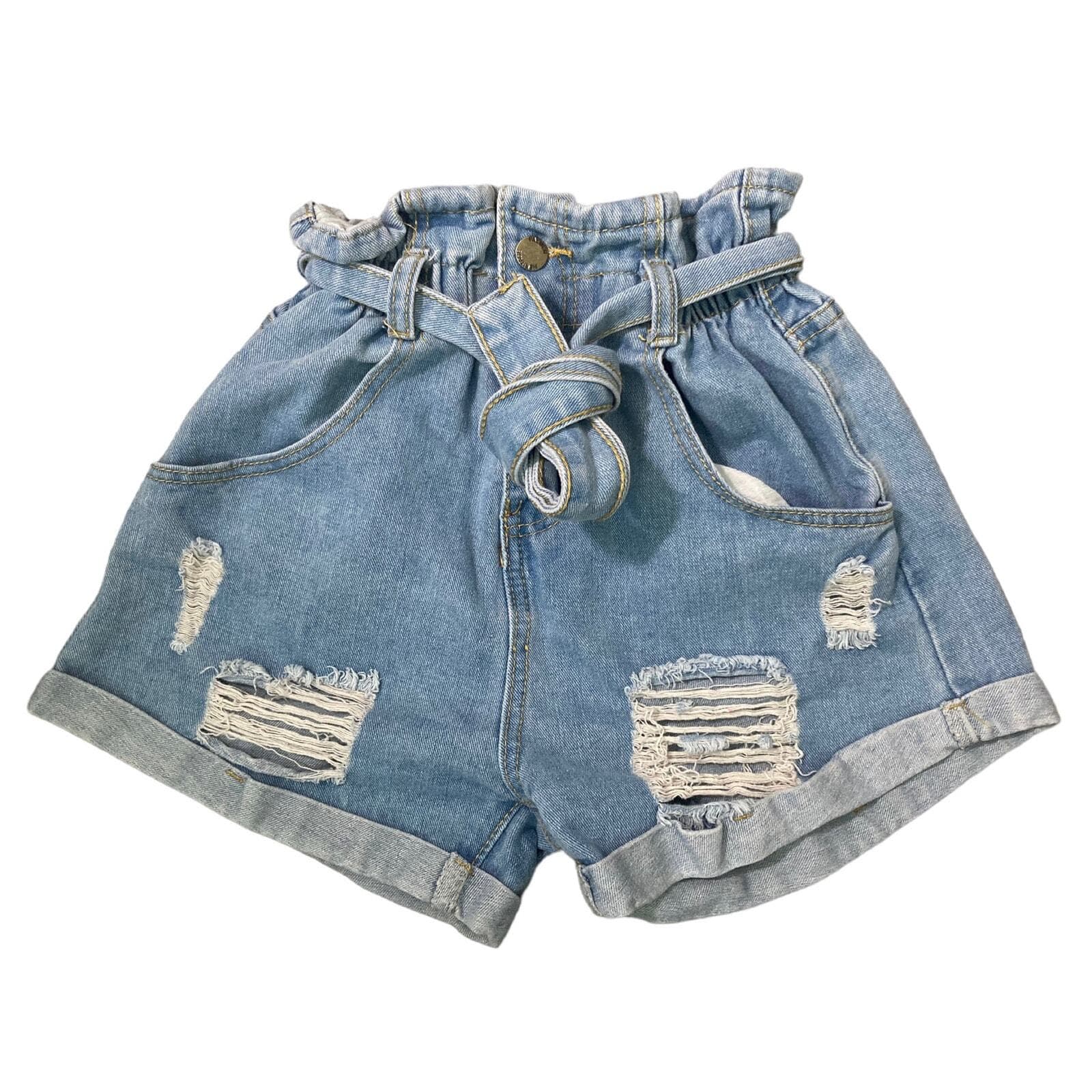 Shein Women's XS High Rise Denim Blue Shorts Casual Fashion Trendy Bottoms