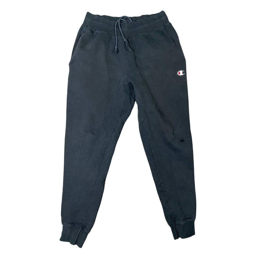 Champion Reverse Weave Men's Black Jogger Sweatpants Medium Vintage Streetwear