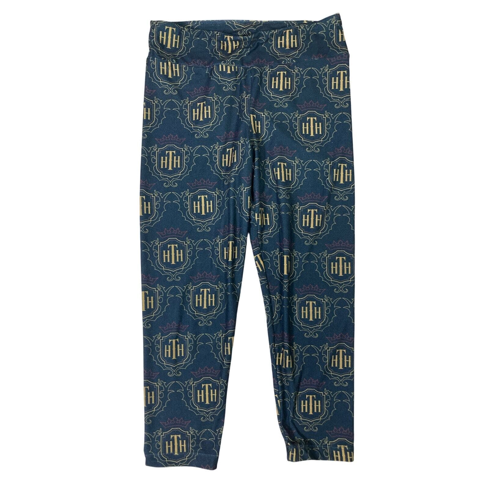 Disney Parks Hollywood Tower Hotel Crop Leggings Women's Small HTH Souvenir