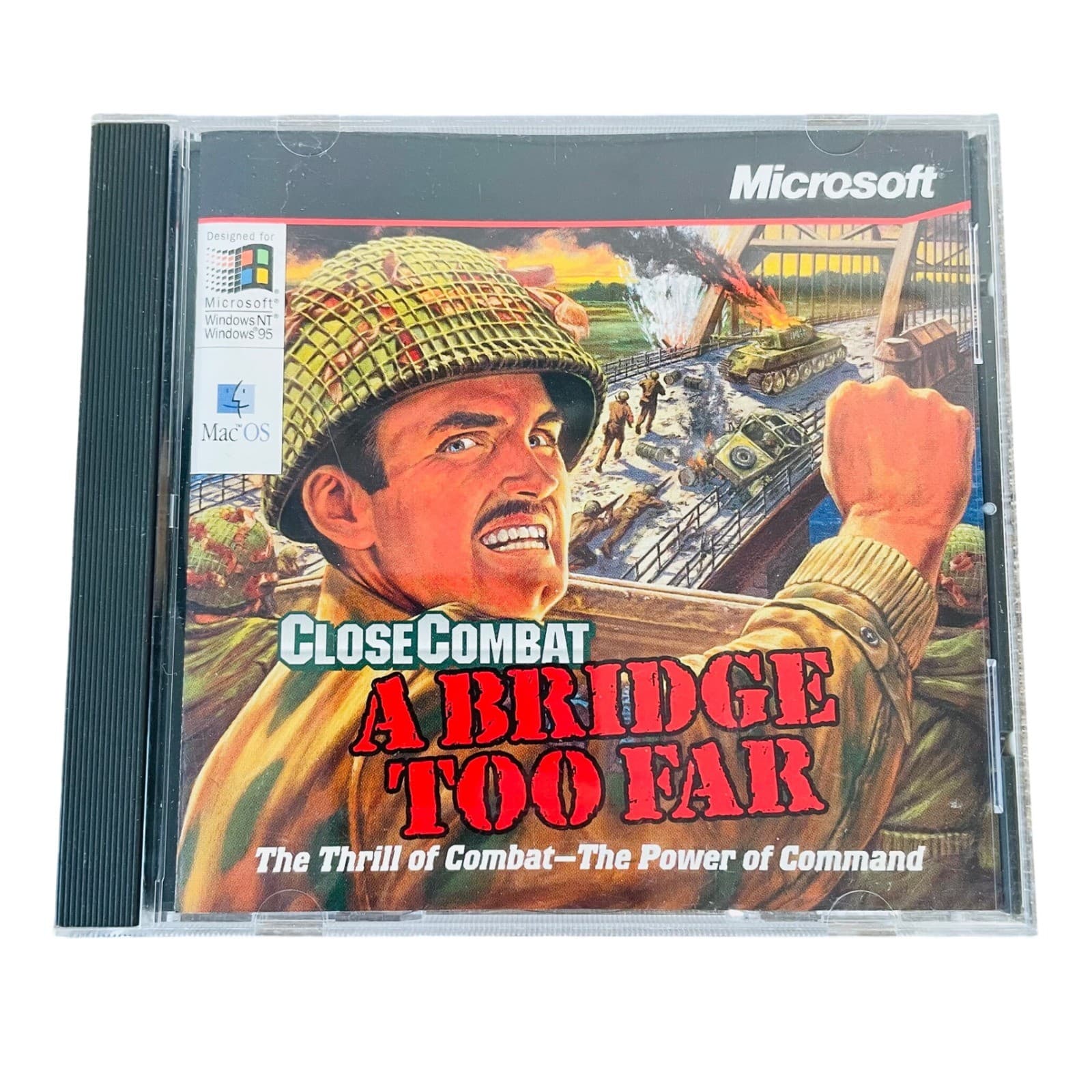 Microsoft Close Combat A Bridge Too Far PC Mac 1997 Vintage WWII Strategy Game