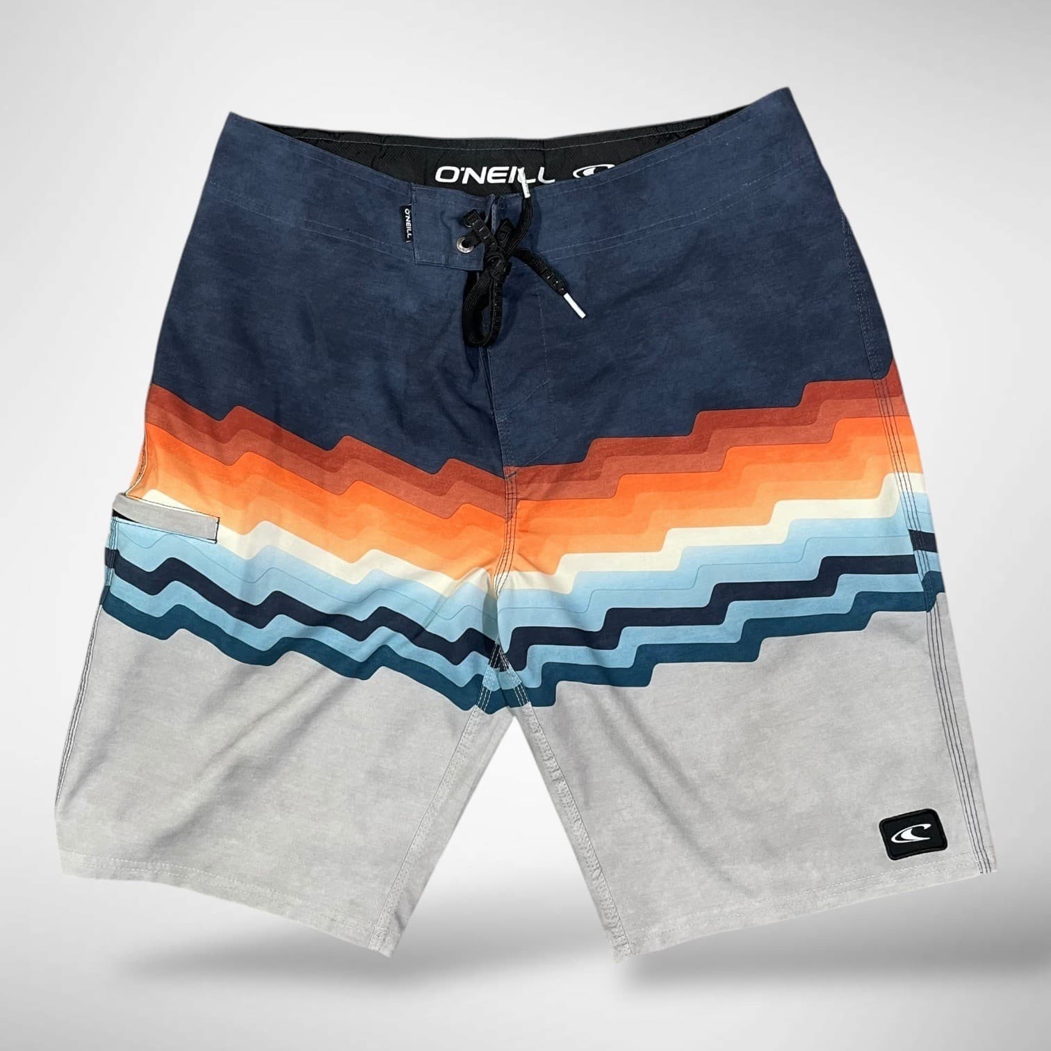 O'Neill Hyperfreak Boardshorts Men's Size 32 Stretch Surf Swim Chevron Beach