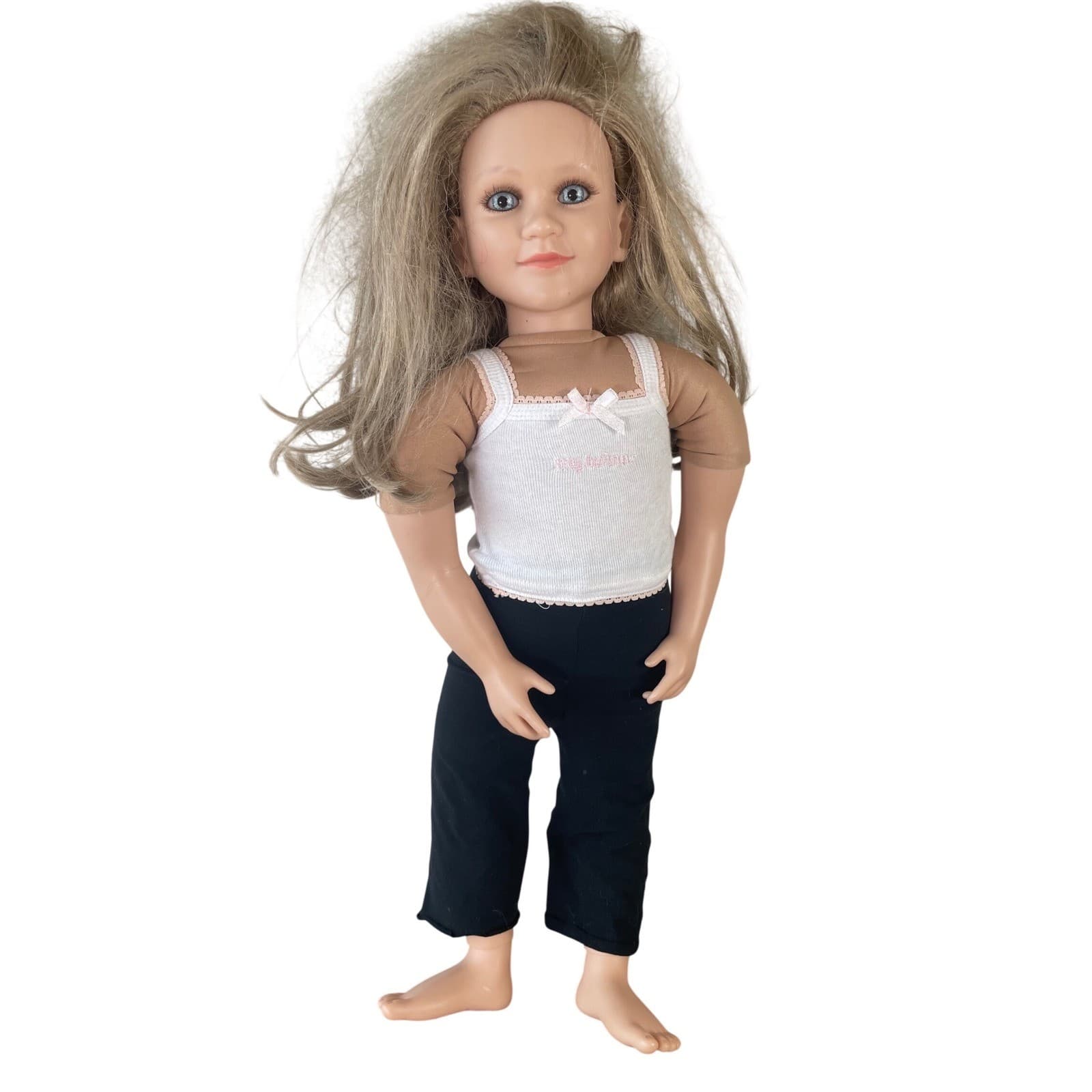My Twinn 23 Doll Posable Realistic Girl Blonde Blue Eyes Outfit 2009