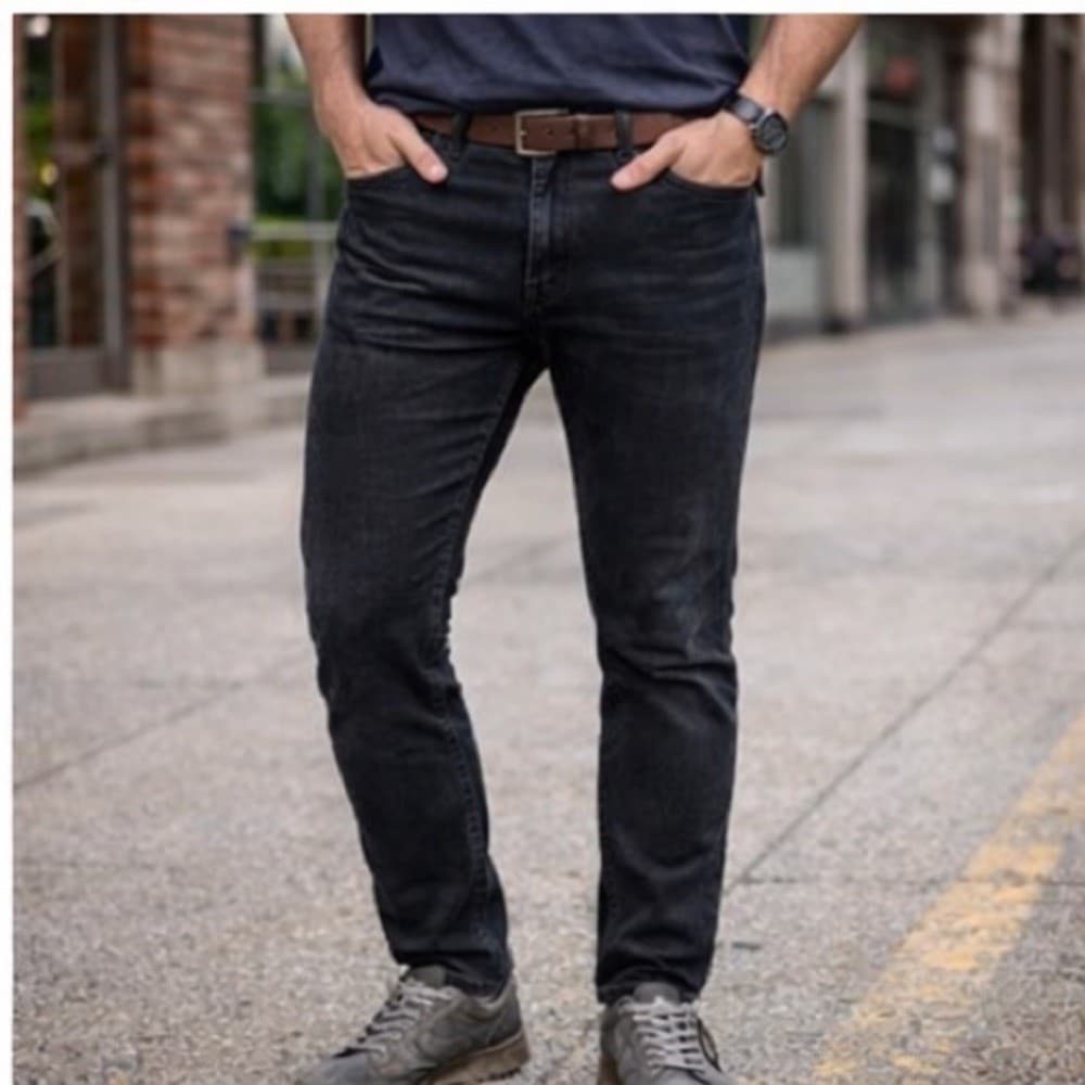 American Eagle Airflex Skinny Jeans Mens 29 X 32 Black Stretch Denim Flex Pocket