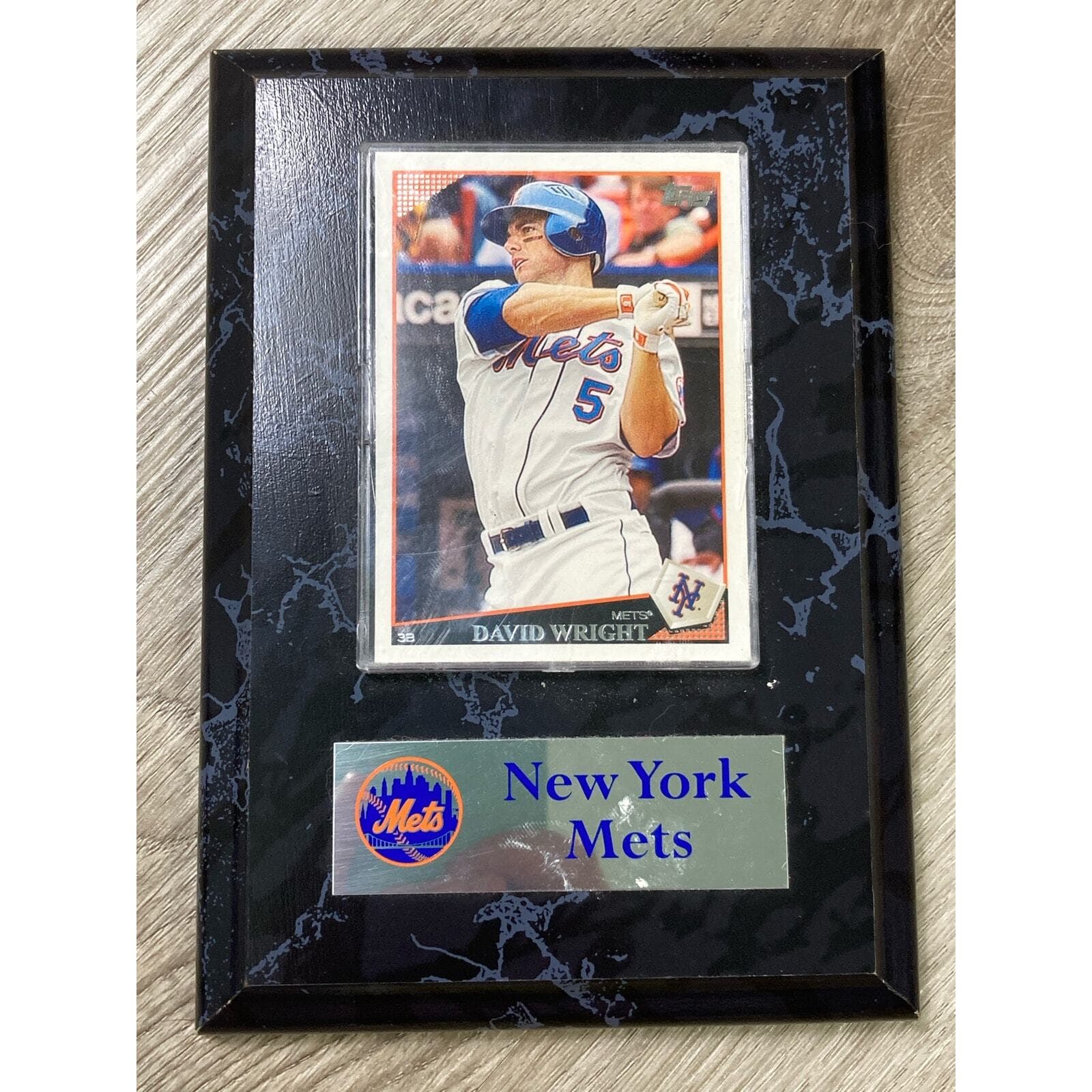 David Wright New York Mets Baseball Card Plaque Topps MLB