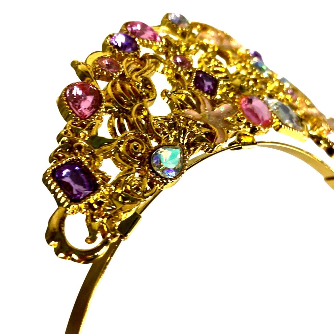 Disney Store Aurora Tiara Kids Gold Pink Crown Sleeping Beauty Costume Headband