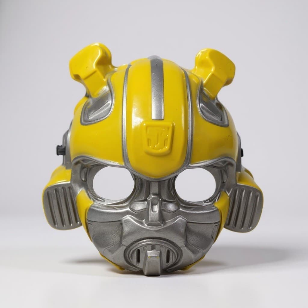 Transformers Bumblebee Mask Hasbro Cosplay Yellow Silver Costume Halloween