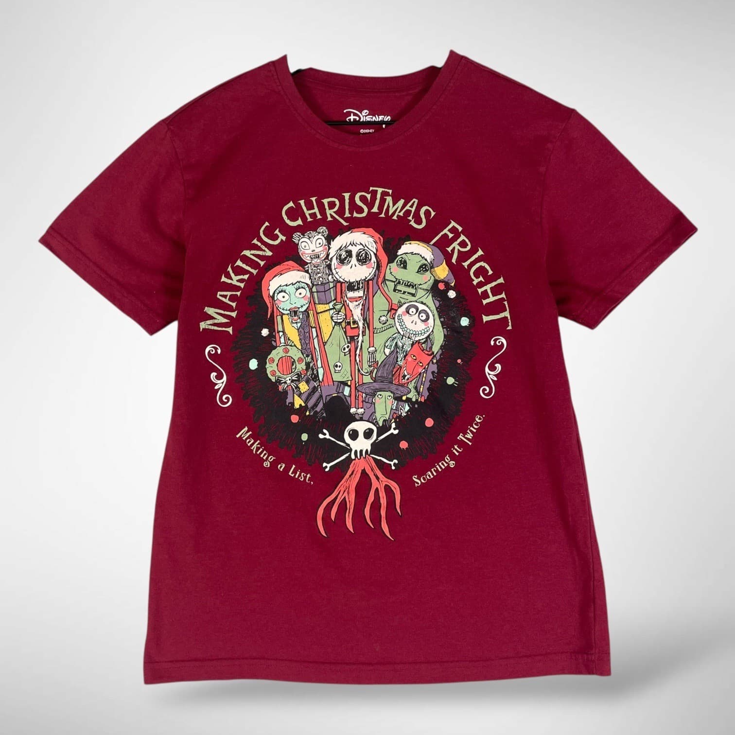 Nightmare Before Christmas Shirt Womens Small Jack Skellington Disney Halloween