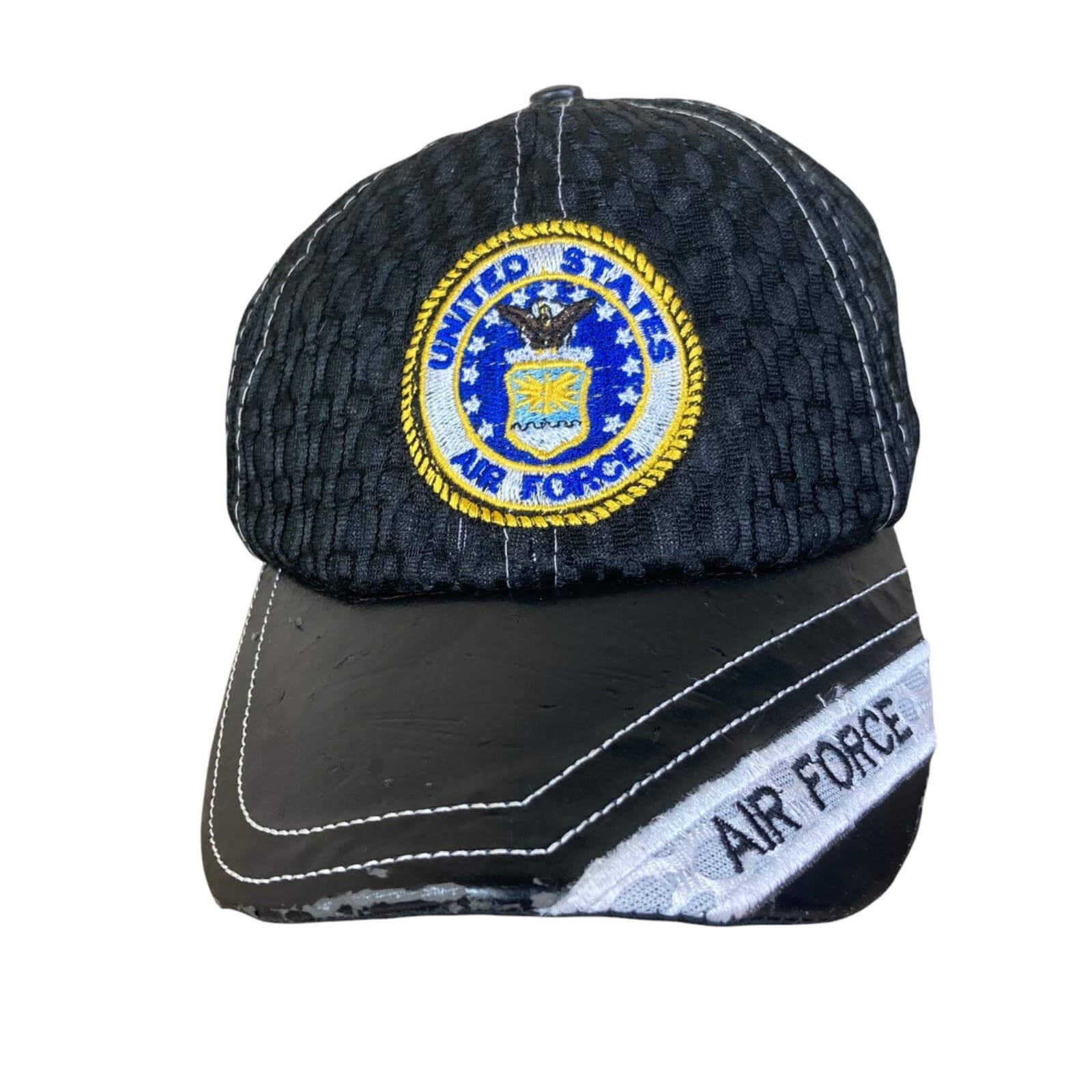 United States Air Force Hat USAF Unisex Military Embroidered USA Vet Black OSFA