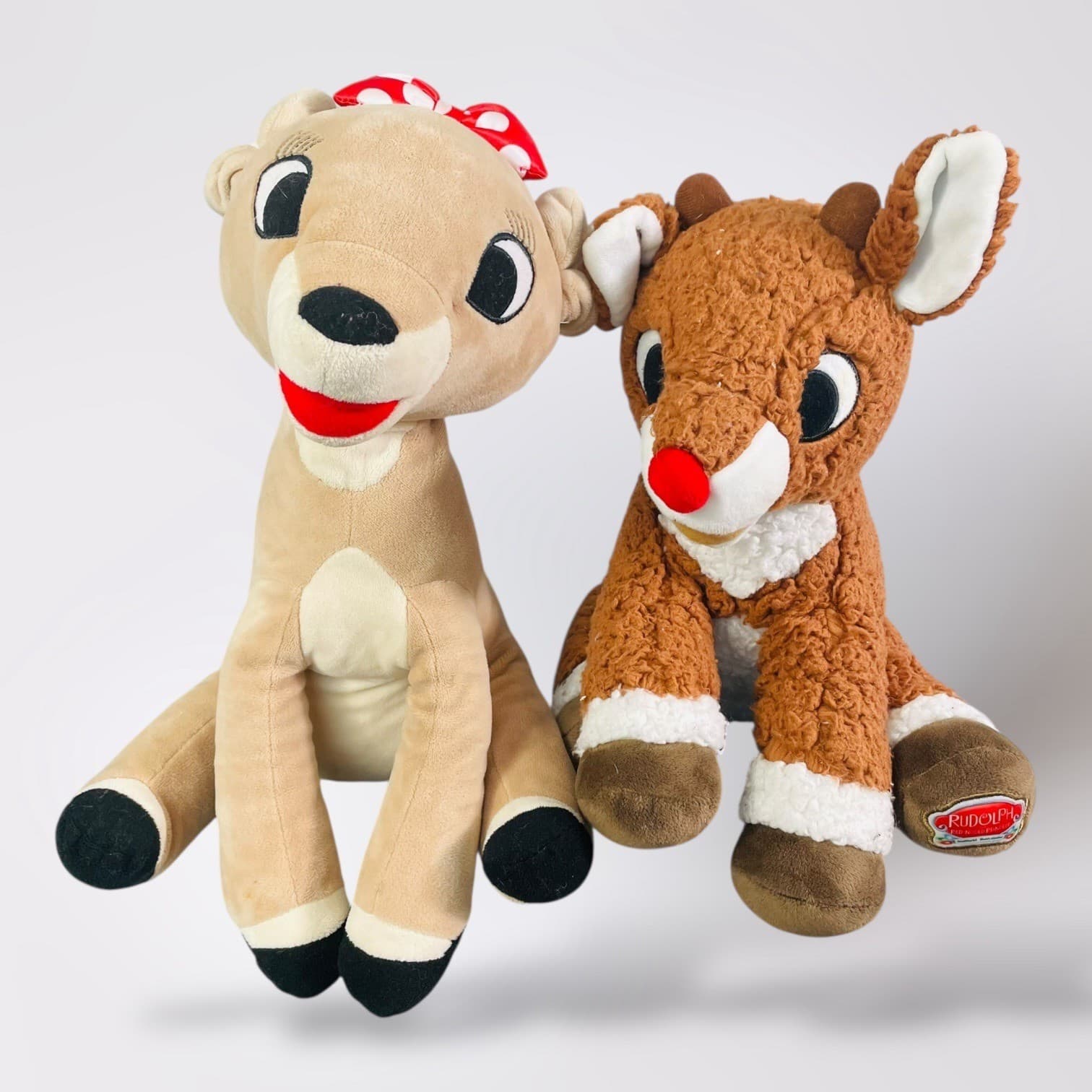 Rudolph Clarice Plush Lot Red Nosed Reindeer Christmas SeaWorld Busch Gardens