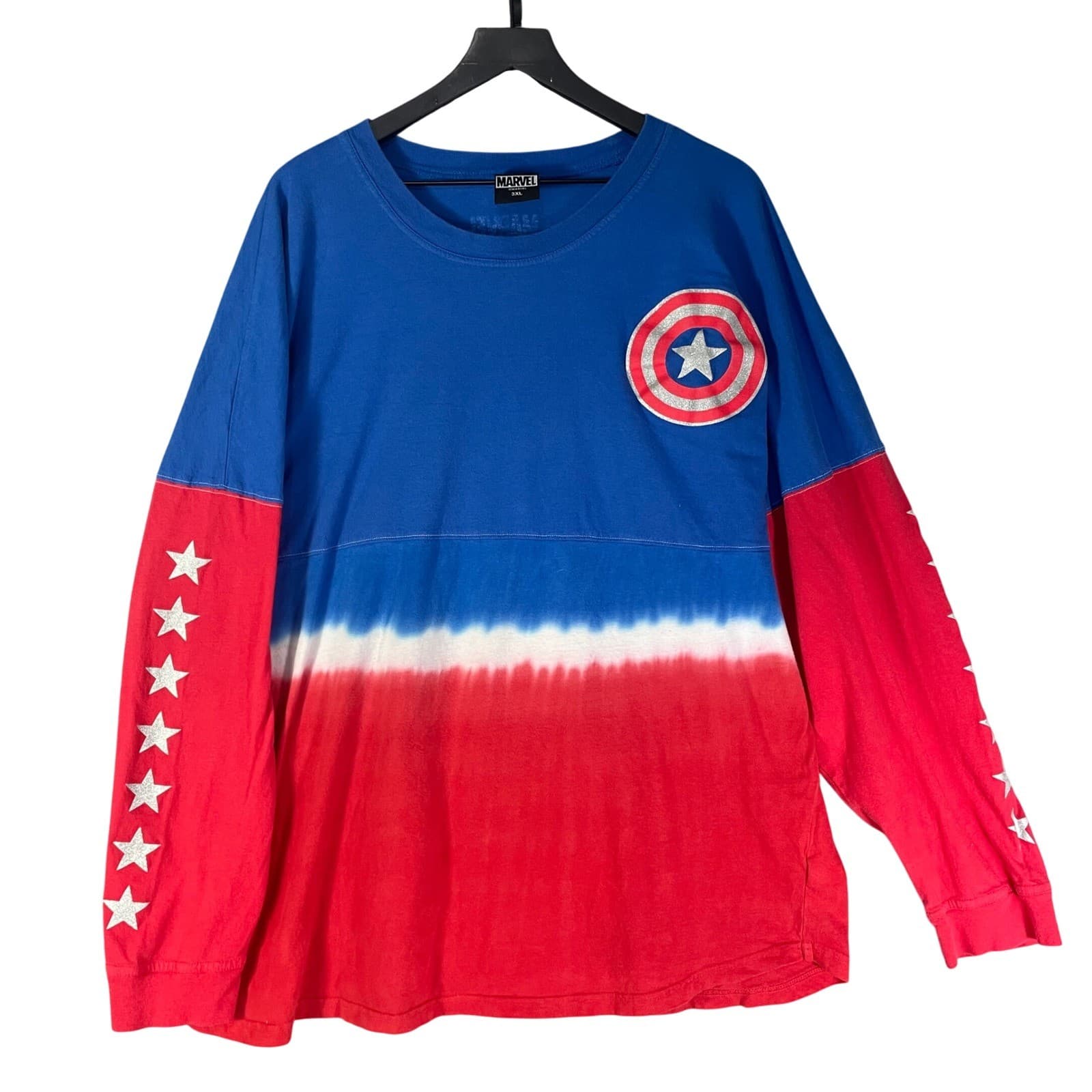 Captain America Jersey Shirt Mens 3XL Marvel Red White Blue Superhero