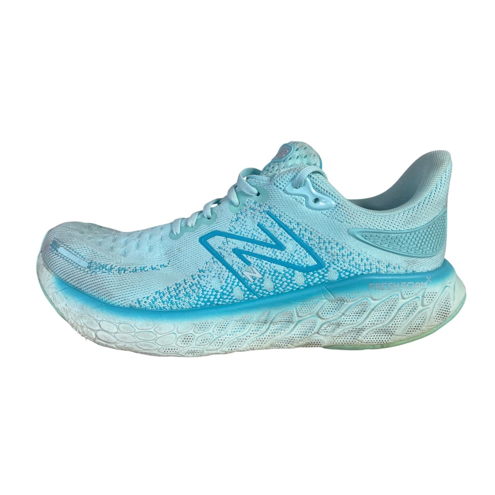 New Balance Fresh Foam X 1080 v12 Womens 10 Aqua Blue Running Shoes Sneakers