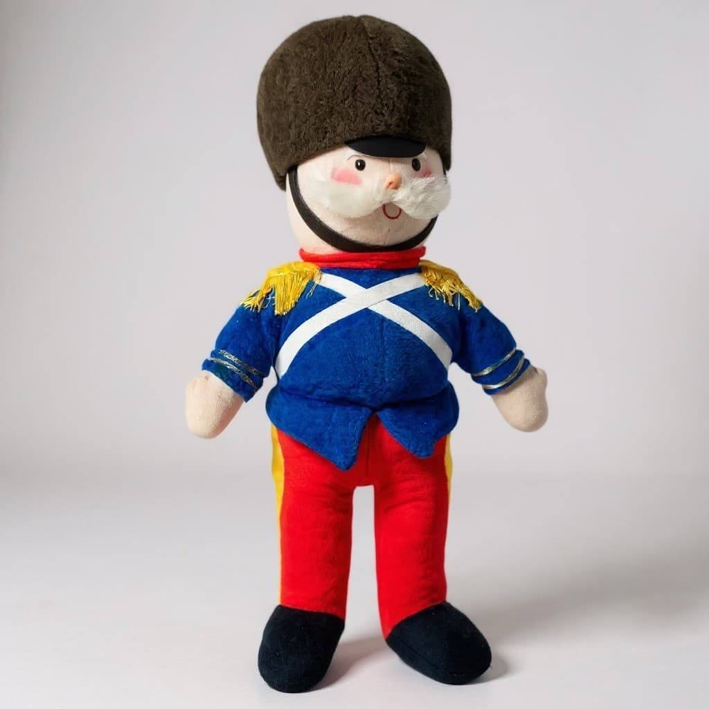 Vintage Animal Fair 37” Toy Soldier Plush Christmas Large Stuffed Doll Decor