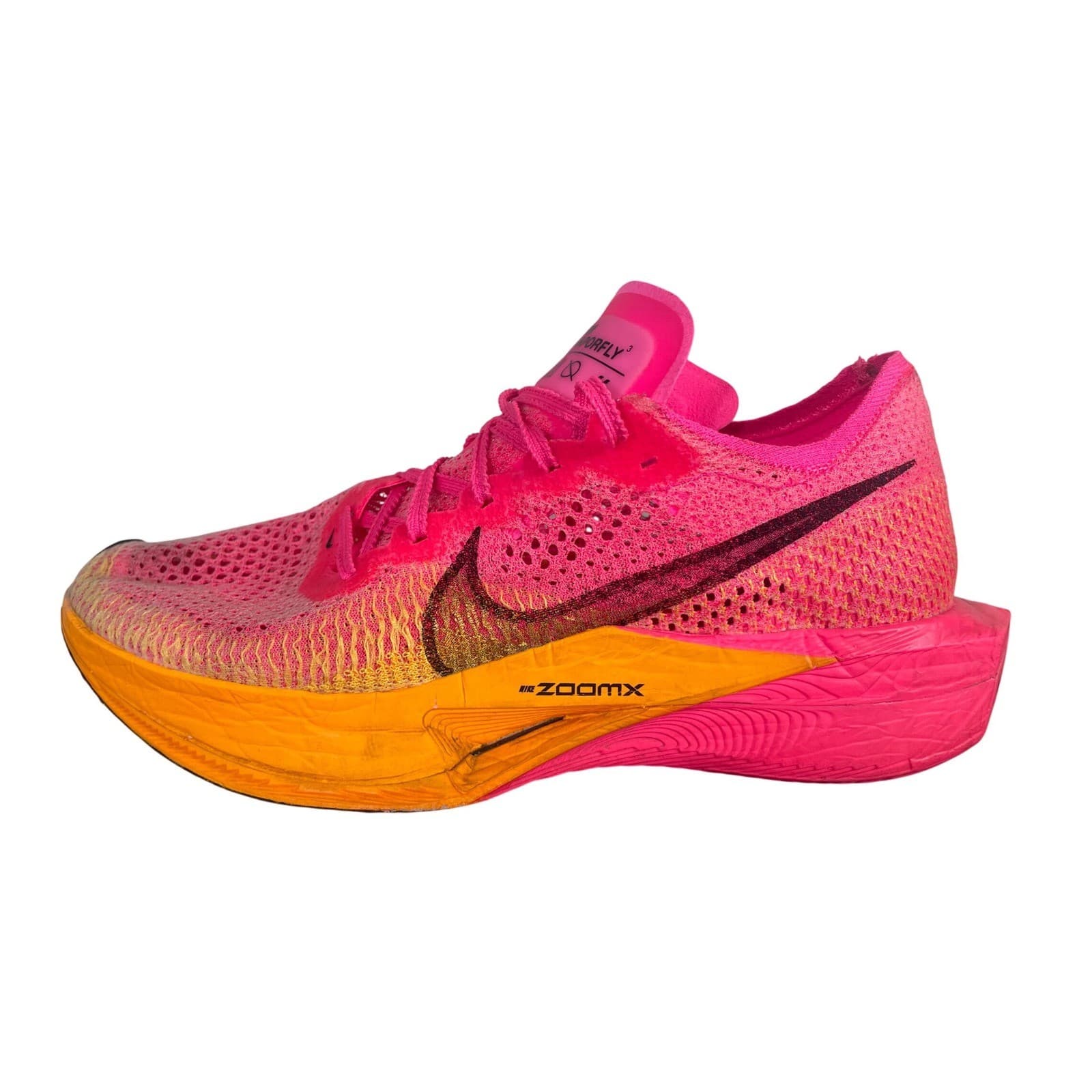 Nike ZoomX Vaporfly Next% 3 Mens 10 Hyper Pink Laser Orange DV4129-600