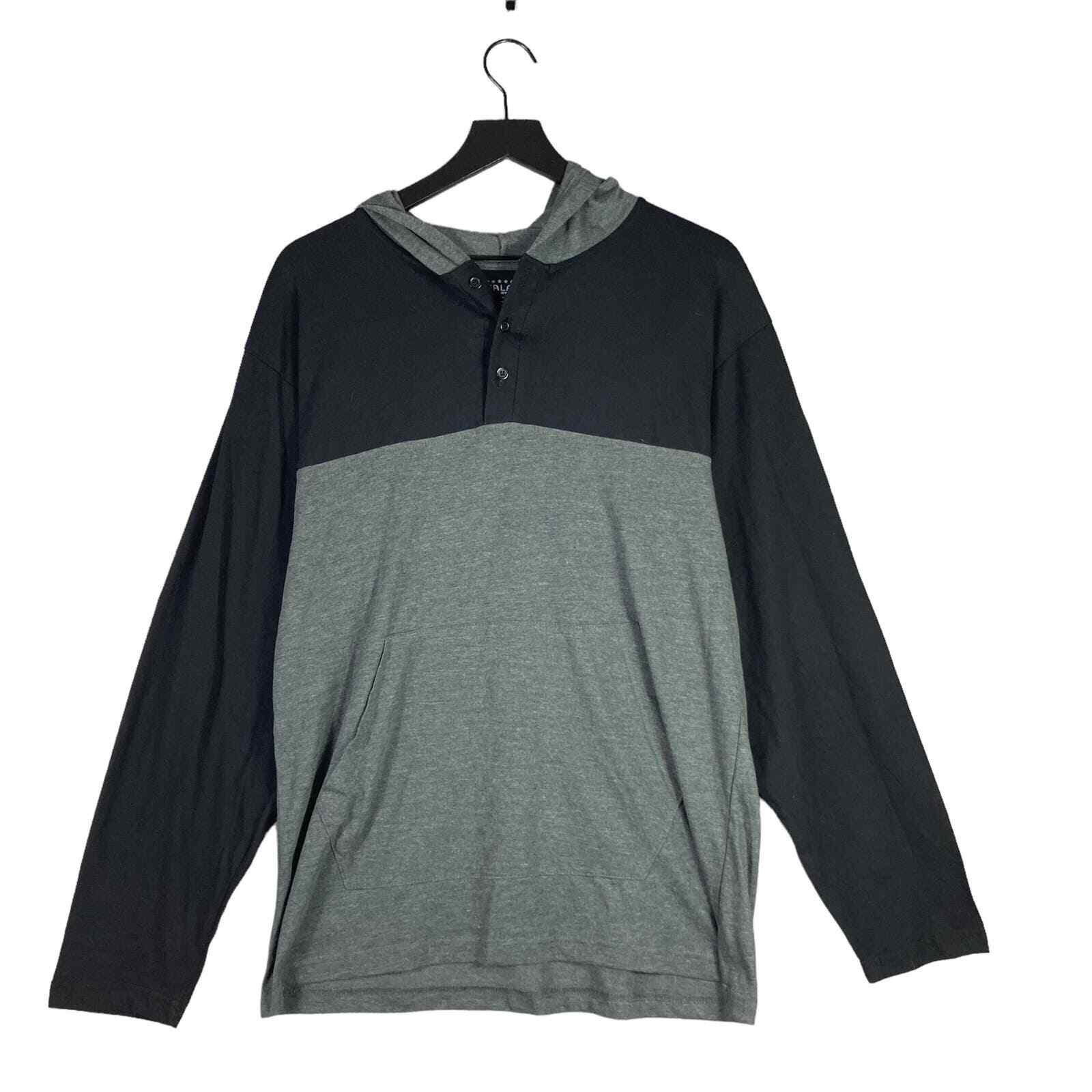 NEW Men's Galaxy Harvie Hoodie Shirt Dark Gray Size XL NWT Activewear Black