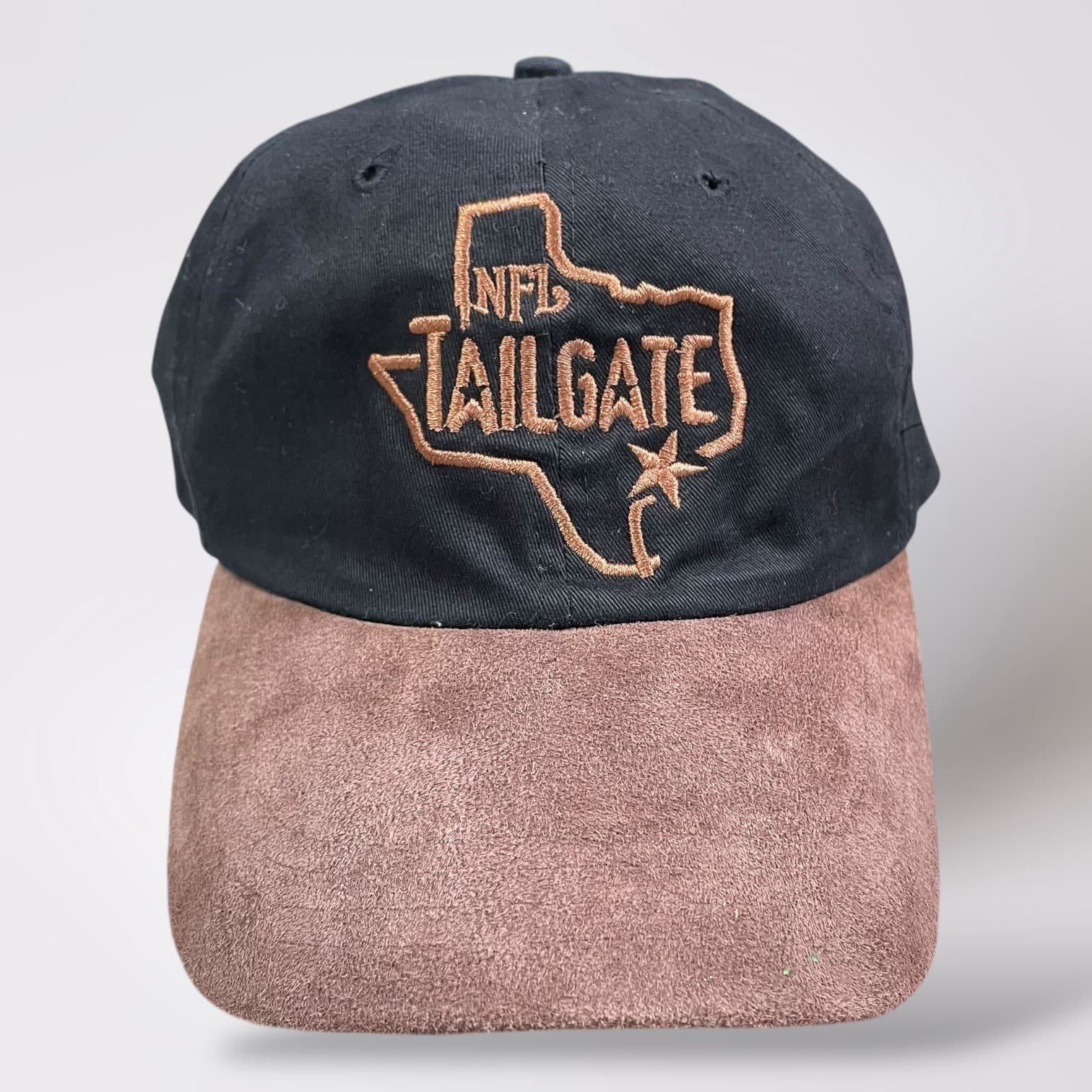 NFL Super Bowl XXXVIII Adjustable Hat Brown Black Embroidered Football