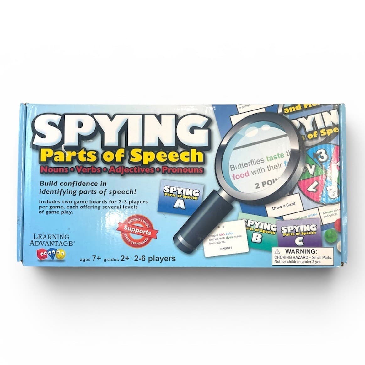 Spying Parts of Speech Game Learning Advantage Grammar Board Game Homeschool
