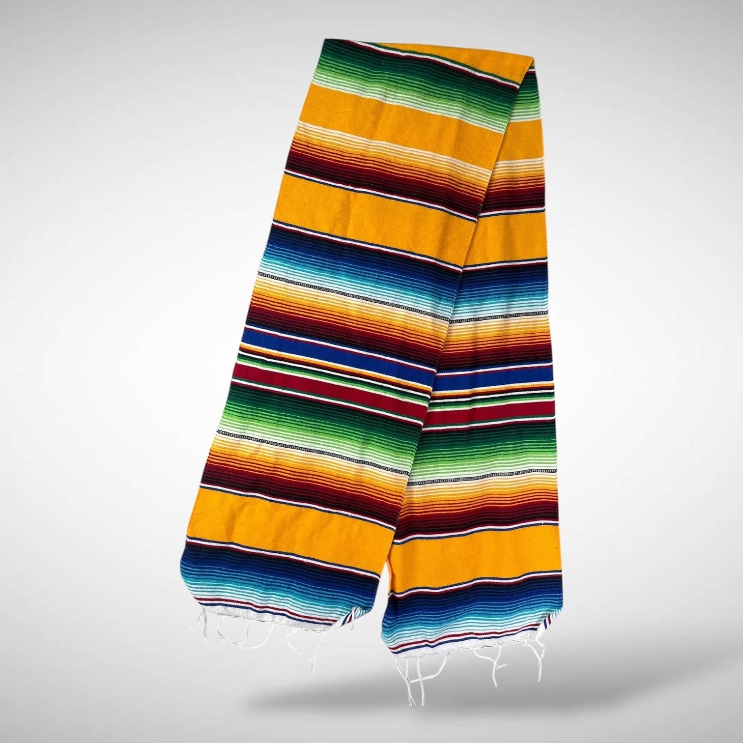 EMISA Mexican Serape Table Runner Multicolor Woven Decor Textile 82x13.5 Mexico