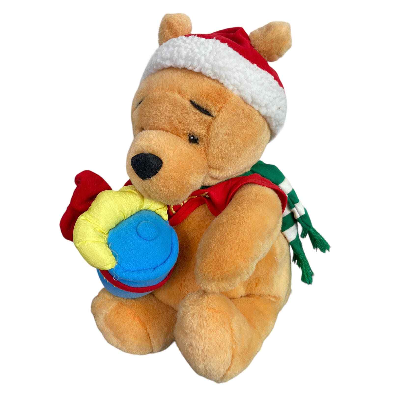 Disney Winnie the Pooh Plush 19 Inch Christmas Holiday Stuffed Bear Toy