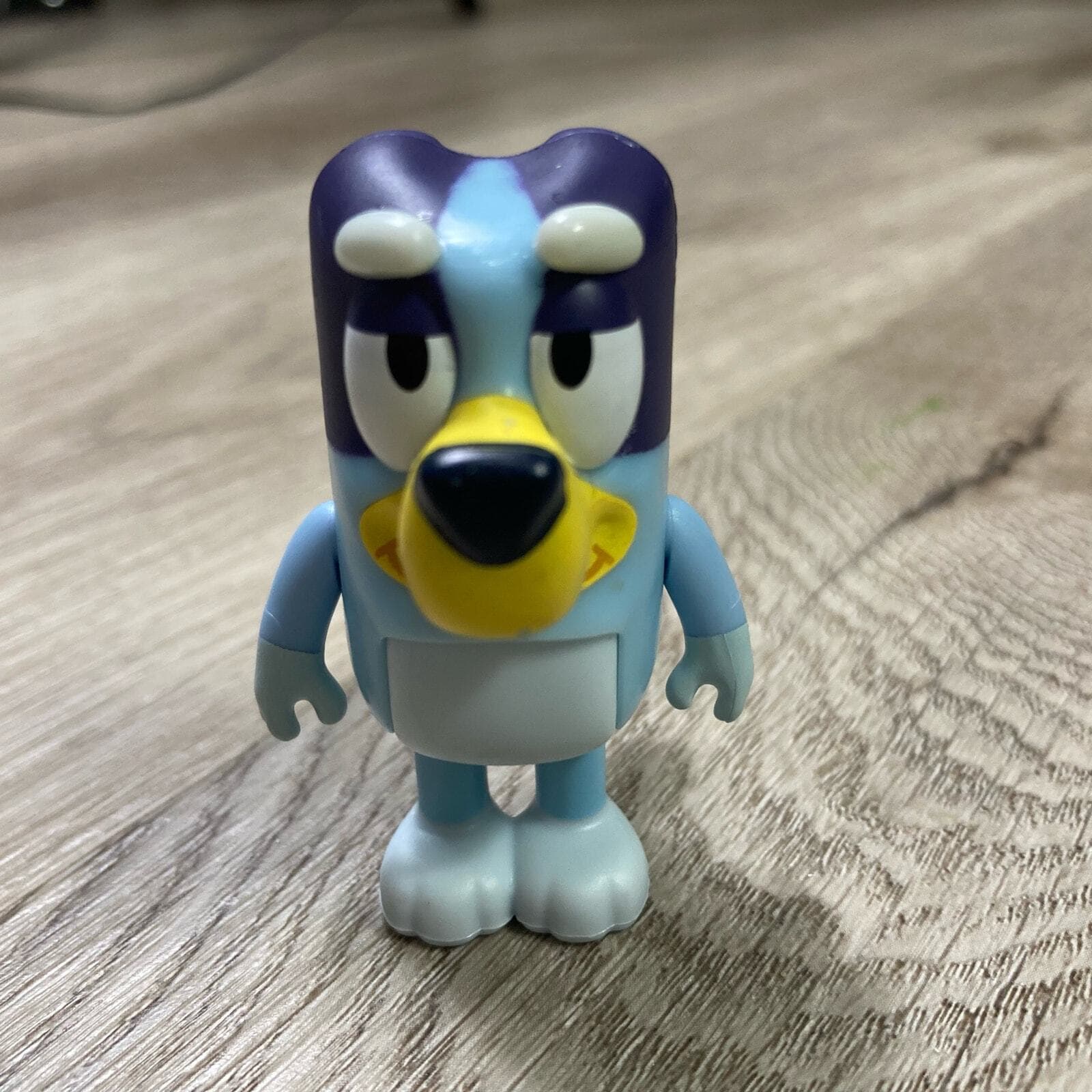 Bluey Bandit Dad Figure 2.5” White Eyebrows PVC Toy Loose Cartoon Dog