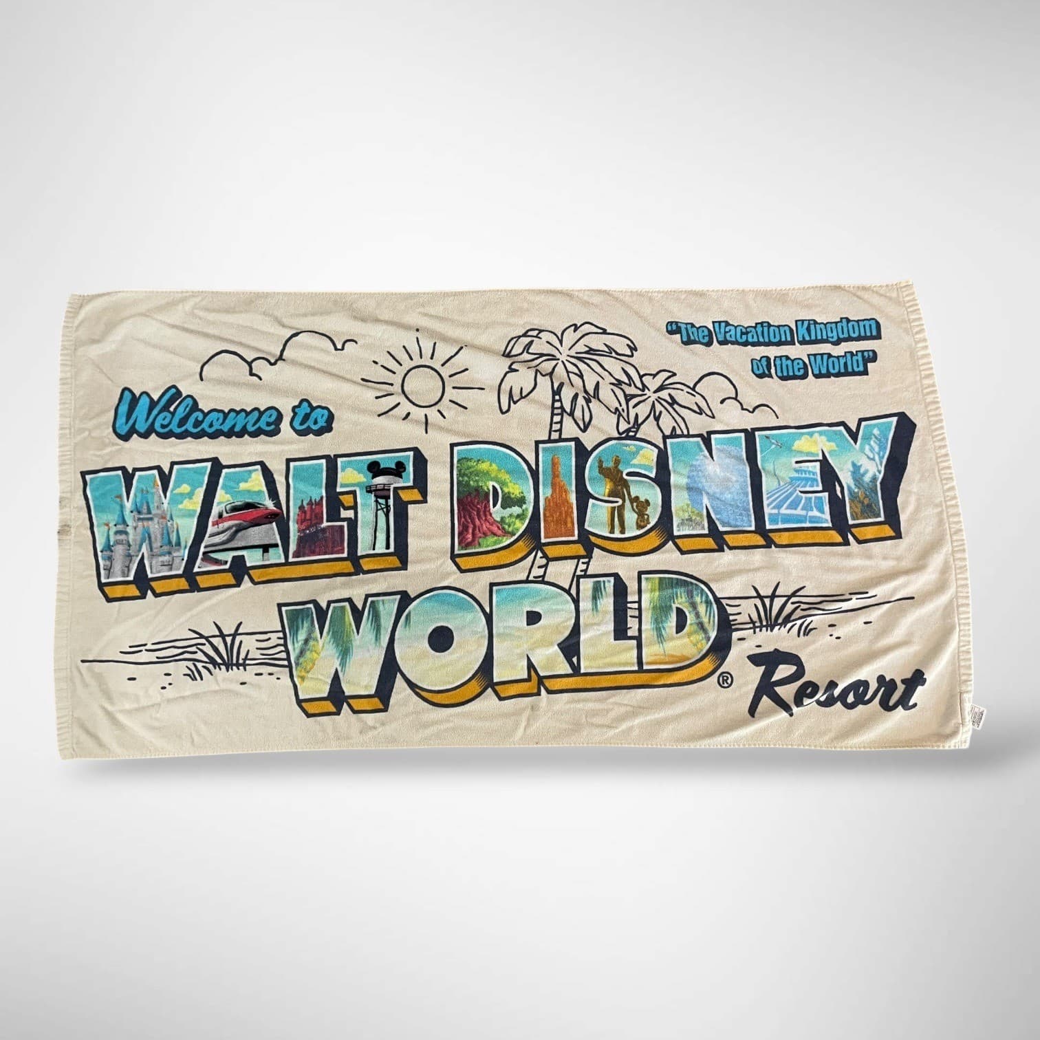 Disney World Beach Towel Walt Disney World Resort Cotton Graphic Pool