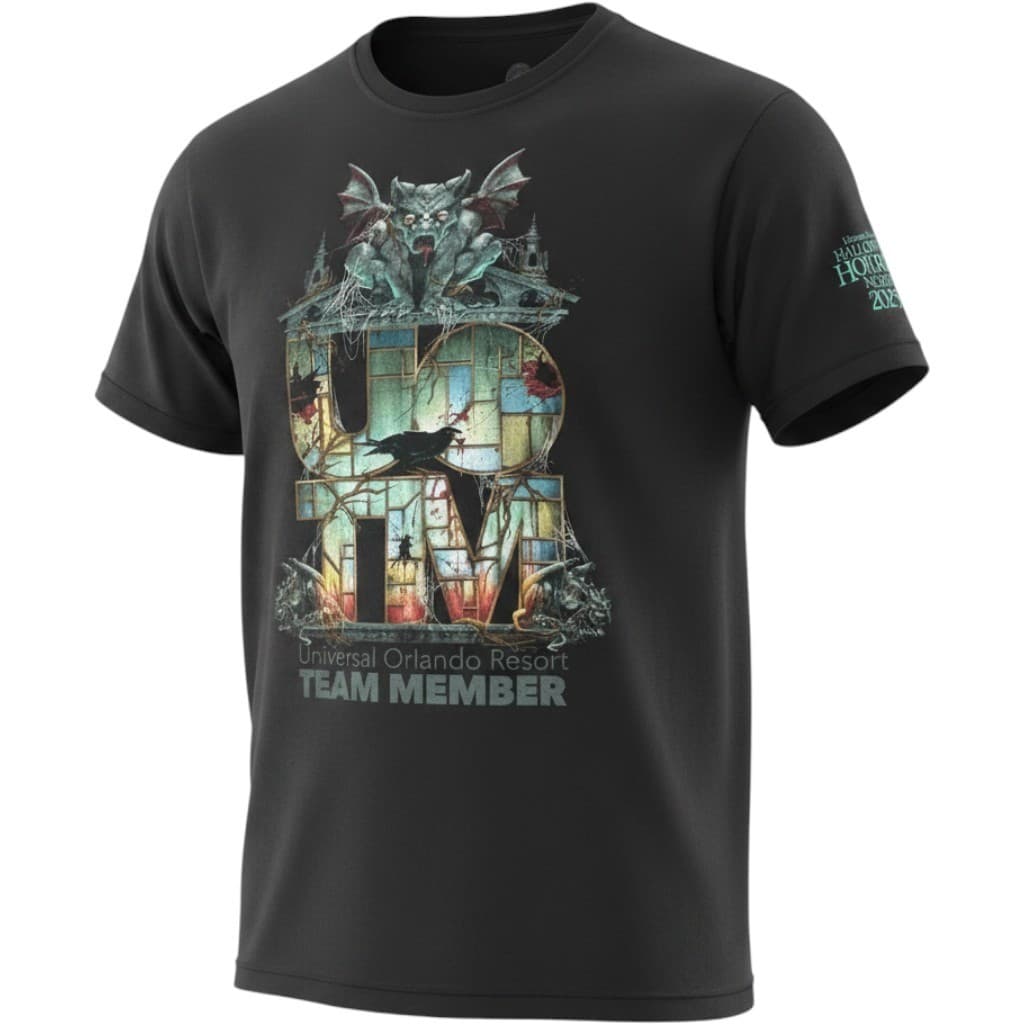 Halloween Horror Nights 2025 Shirt XL Universal Team Member HHN Black Tee