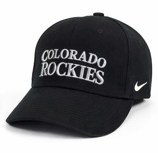 Vintage Colorado Rockies Snapback Hat Cap Nike MLB Black Unisex Adult