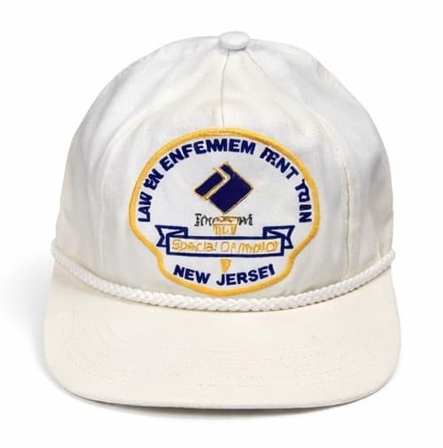 Vintage Law Enforcement Torch Run Special Olympics Trucker Hat New Jersey Rope