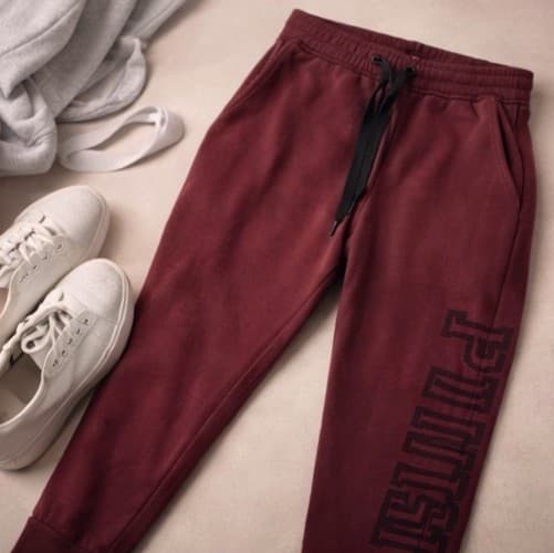 Victorias Secret PINK Everyday Lounge Skinny Jogger Pants Small Burgundy Maroon