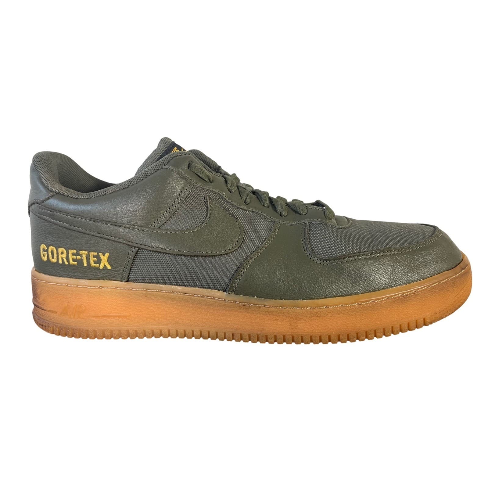 Nike Air Force 1 Low Gore-Tex Mens 11.5 Medium Olive Gum CK2630-200 AF1