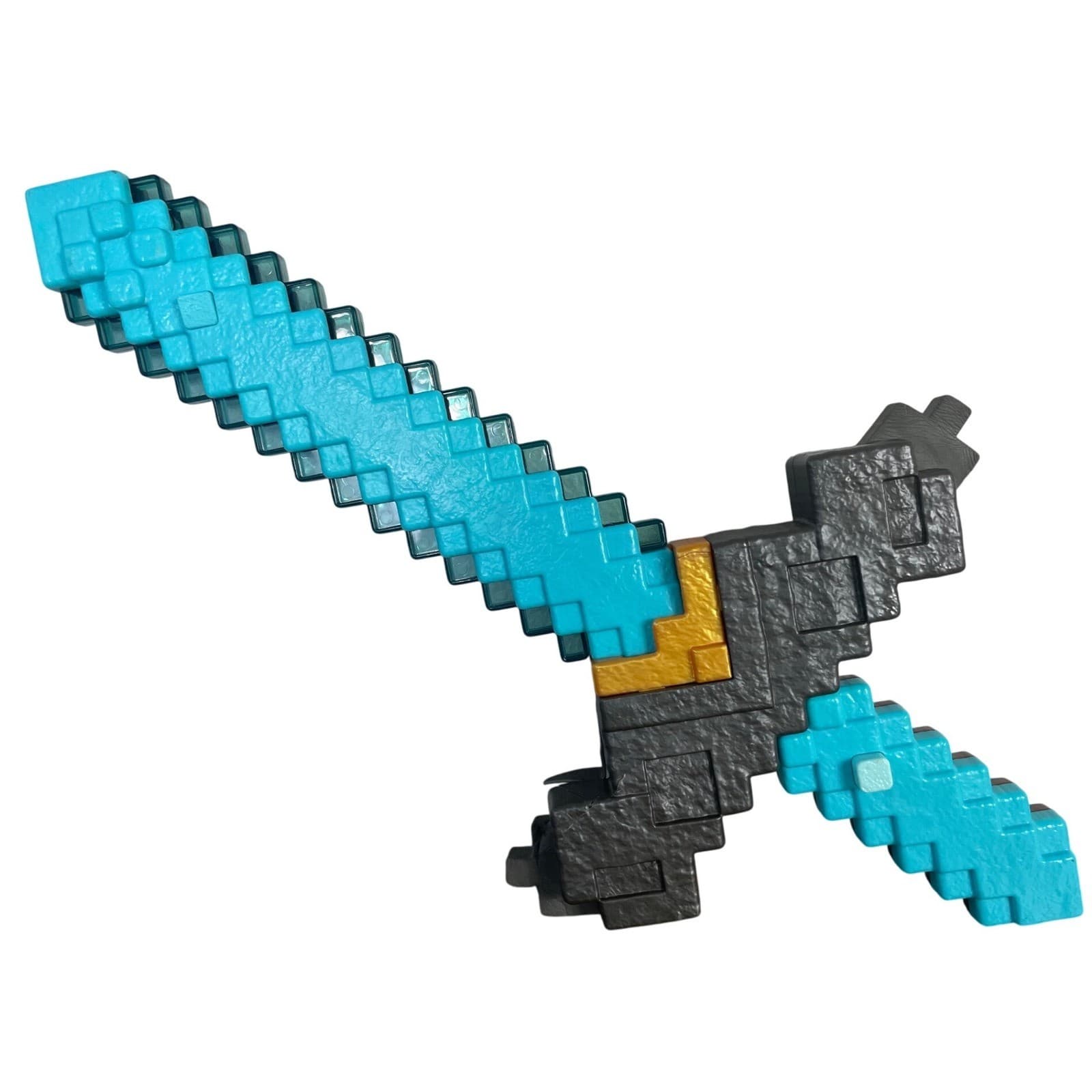 Minecraft Diamond Sword Pickaxe Transforming Toy Mattel 2 in 1 Role Play