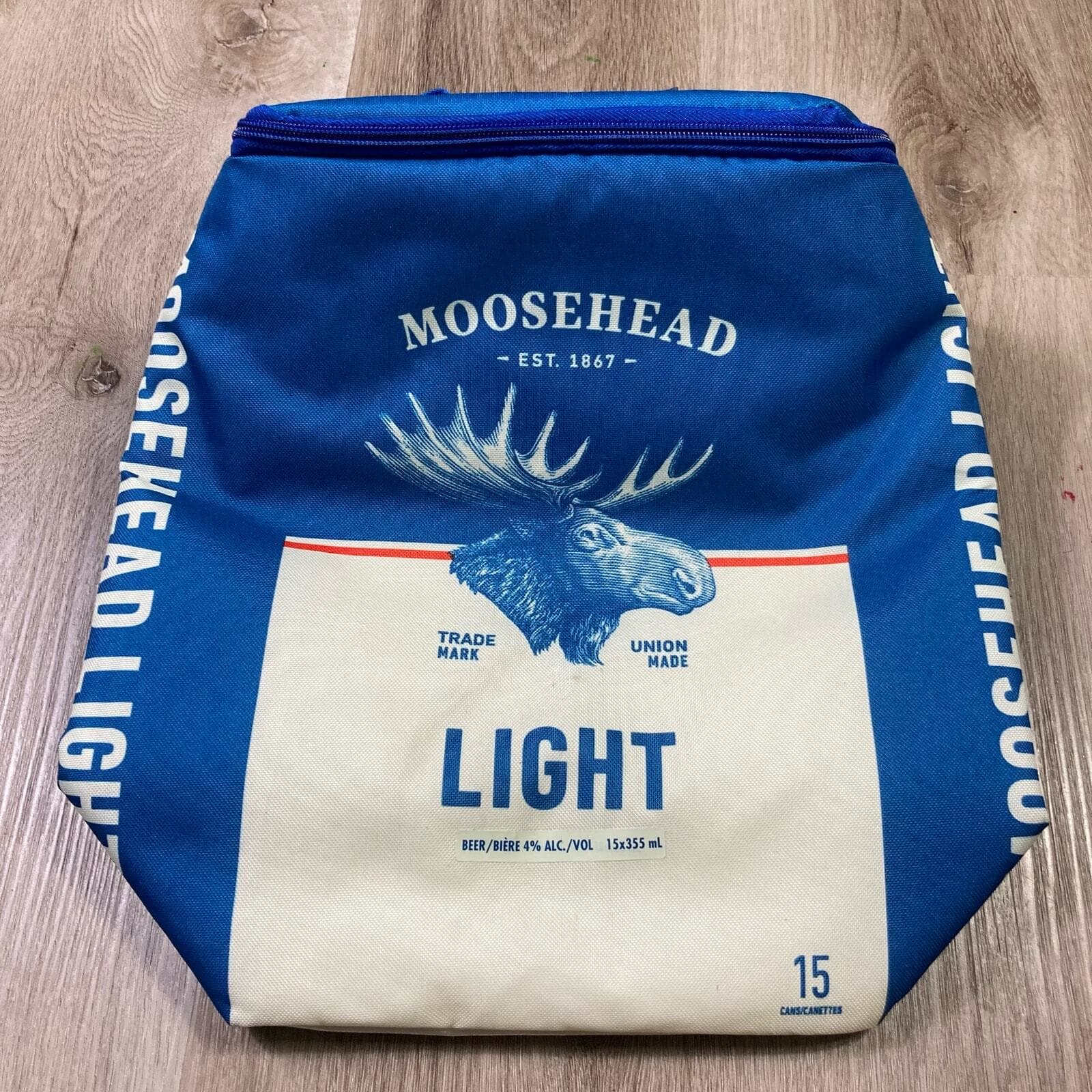 Moosehead Light Beer Backpack Cooler 15 Can Capacity Blue Insulated Vintage