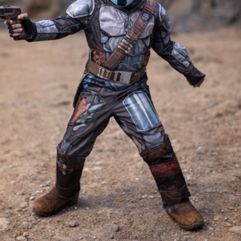 Star Wars The Mandalorian Beskar Armor Child Costume Medium Halloween Boys