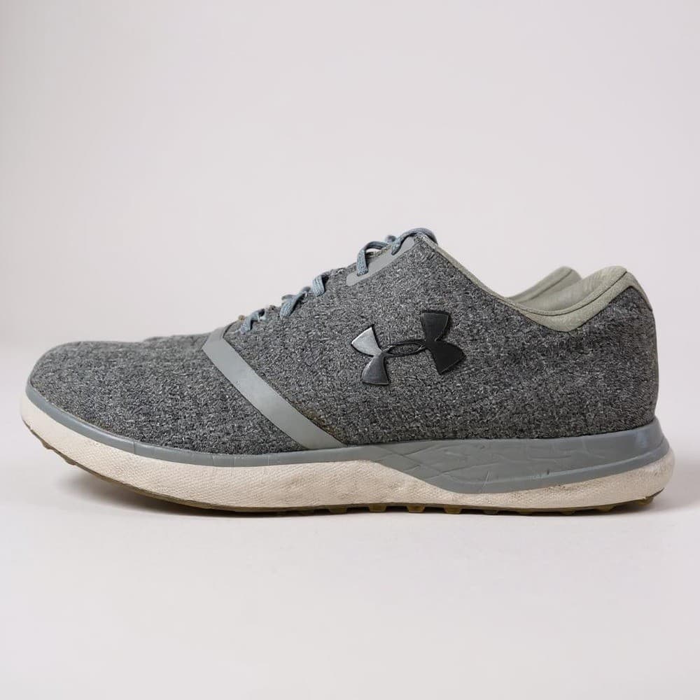 Under Armour Golf Shoes Mens 9.5 Gray Spikeless Athletic Sneakers Waterproof