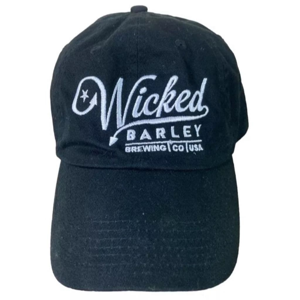 Wicked Barley Brewing Co Craft Beer Snapback Hat Black Unisex Adjustable Cap