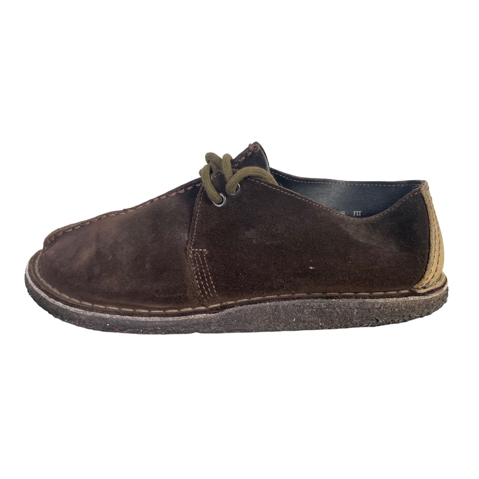Clarks Originals Desert Trek Mens Brown Suede Shoes 36445 Size 11 M Crepe Sole - Image 1