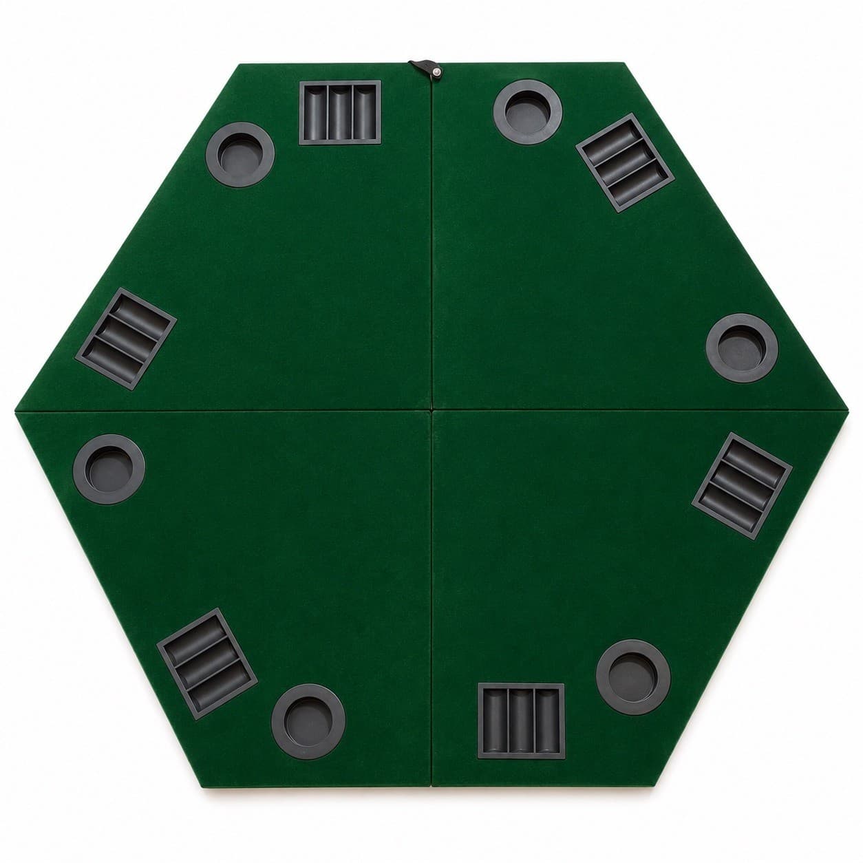 Vintage Marlboro Unlimited Folding Poker Table Top Compass 6 Player Travel Case - Image 1