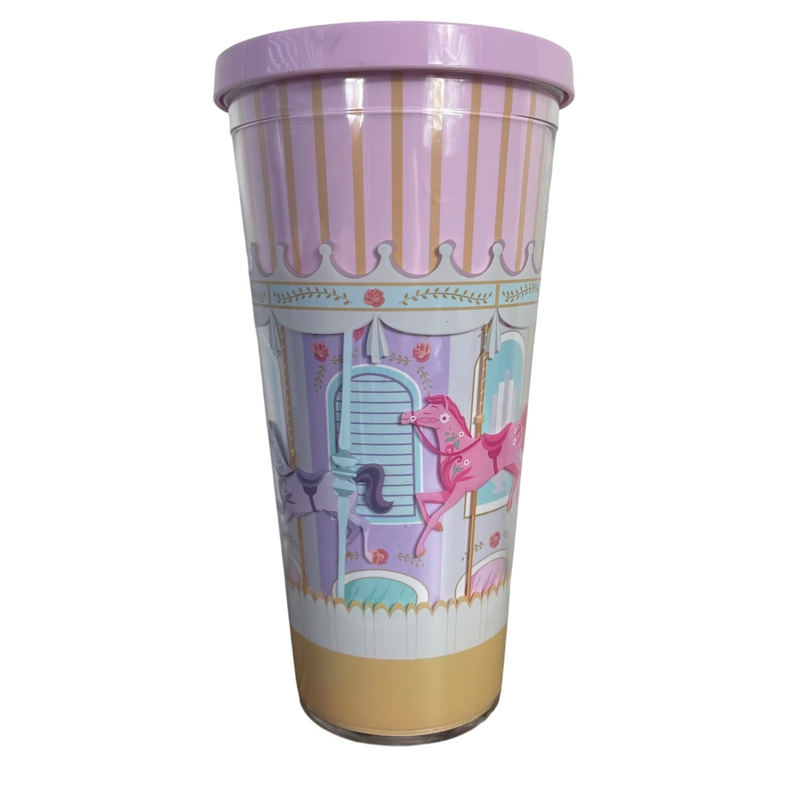 Disney Mary Poppins Carousel Tumbler 20oz Pink Magic Fills The Air Park Cup - Image 1