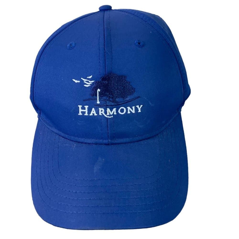 Ahead Performance Golf Hat Mid Fit Blue Harmony Golf Preserve Florida Cap OSFM