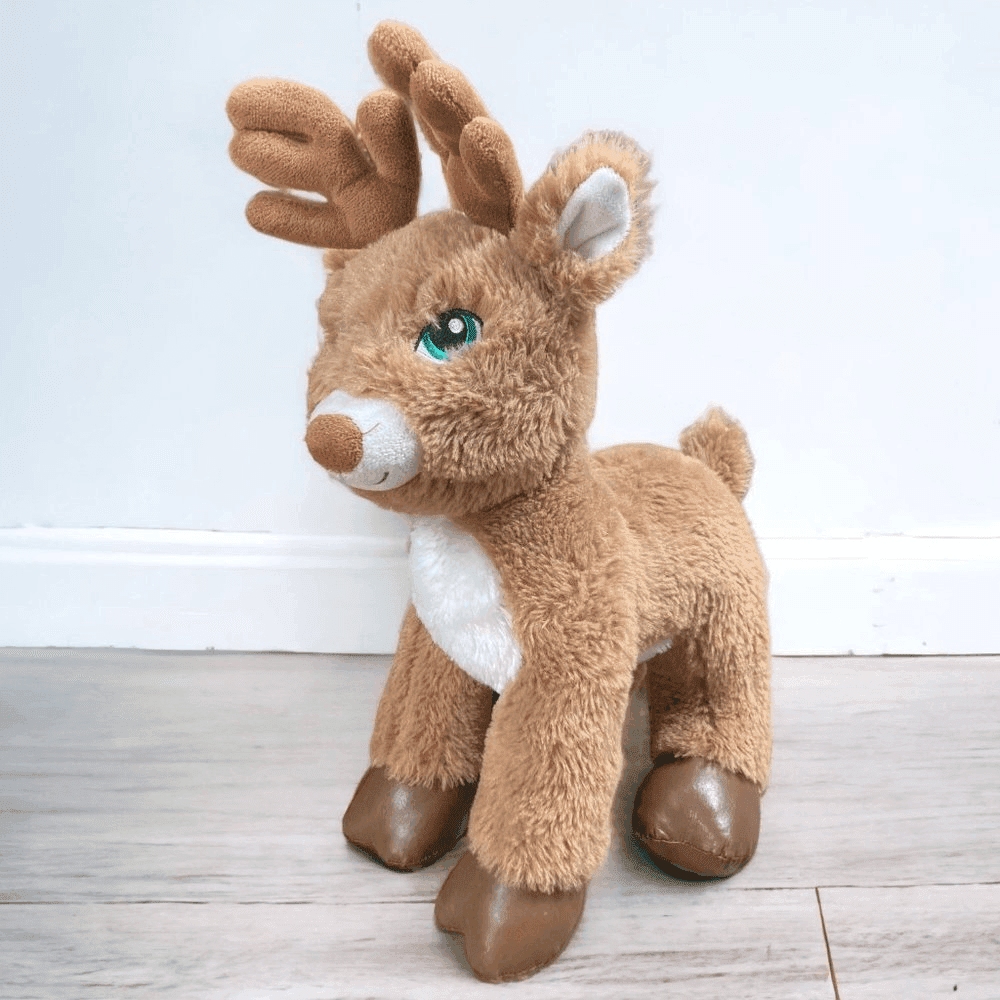Build A Bear Workshop Reindeer Plush 16" Christmas Stuffed Animal Brown Deer