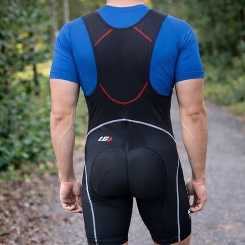 Louis Garneau Mens Full Length Cycling Bib Tights Black Padded Small Chamois