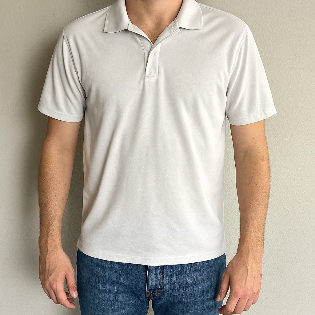 Ben Hogan Men's Polo Shirt White Short Sleeve Golf Casual Size S