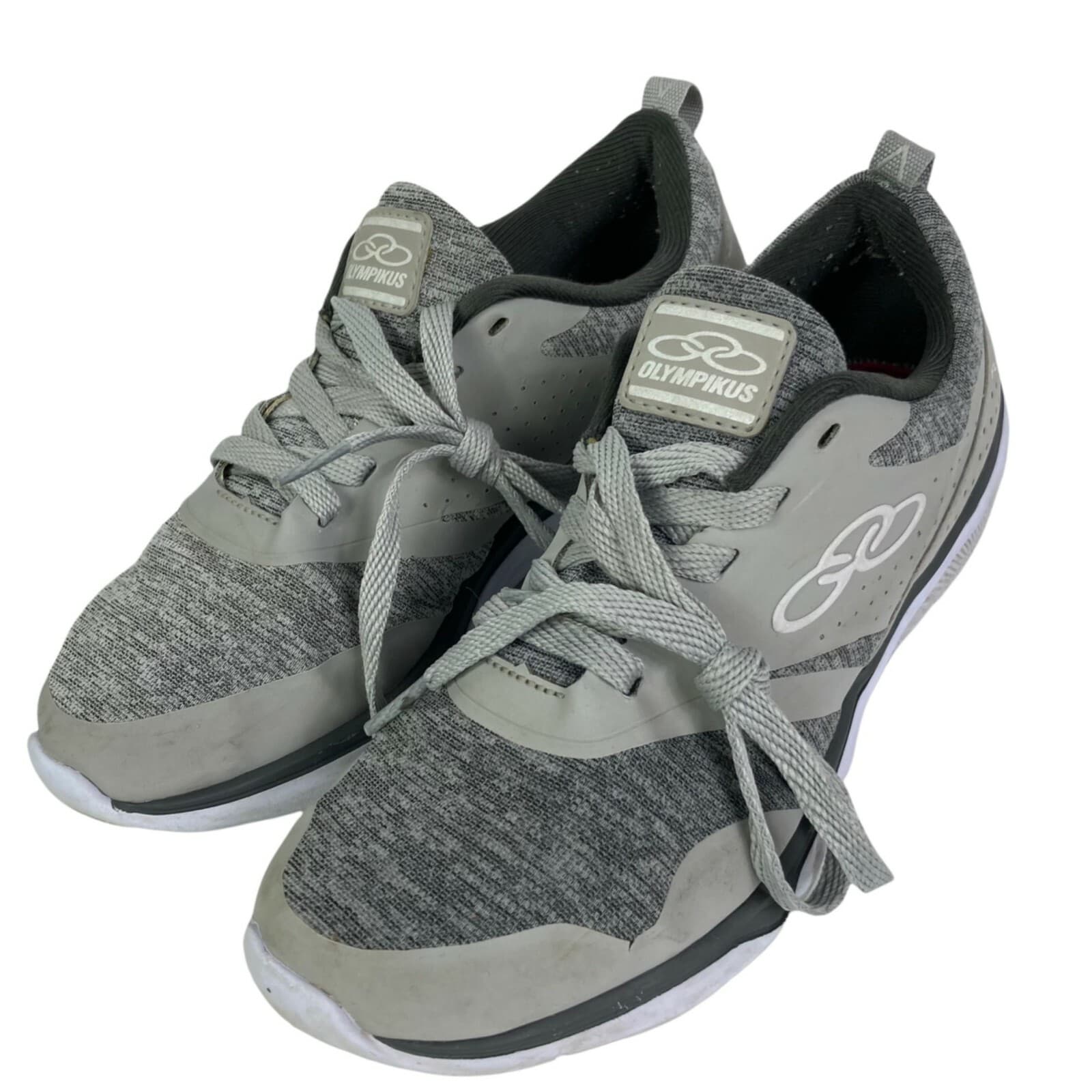 Olympikus Womens Gray Running Shoes Size 6 Grey Lace Up Athletic Sneakers