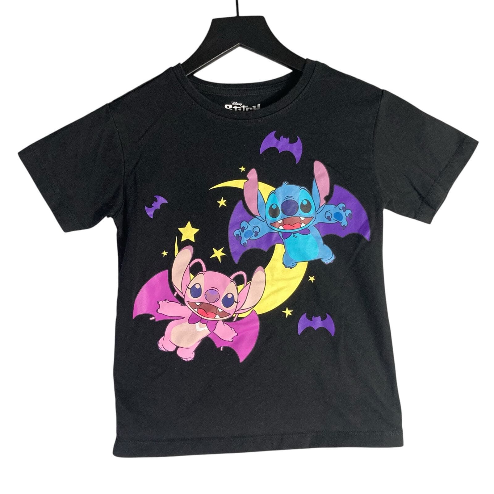 Disney Lilo & Stitch Halloween Kids T-Shirt Black Size Small