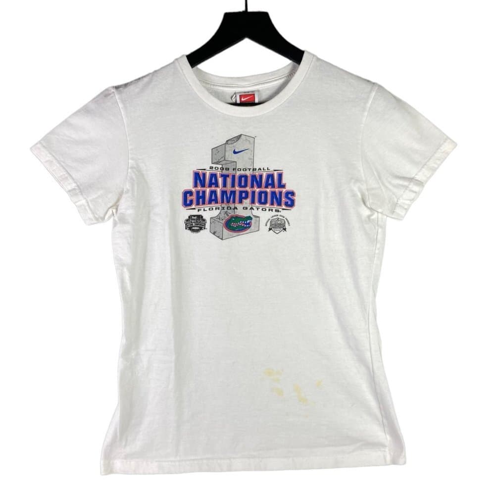 Nike Florida Gators 2008 National Champions Shirt Youth M BCS Football