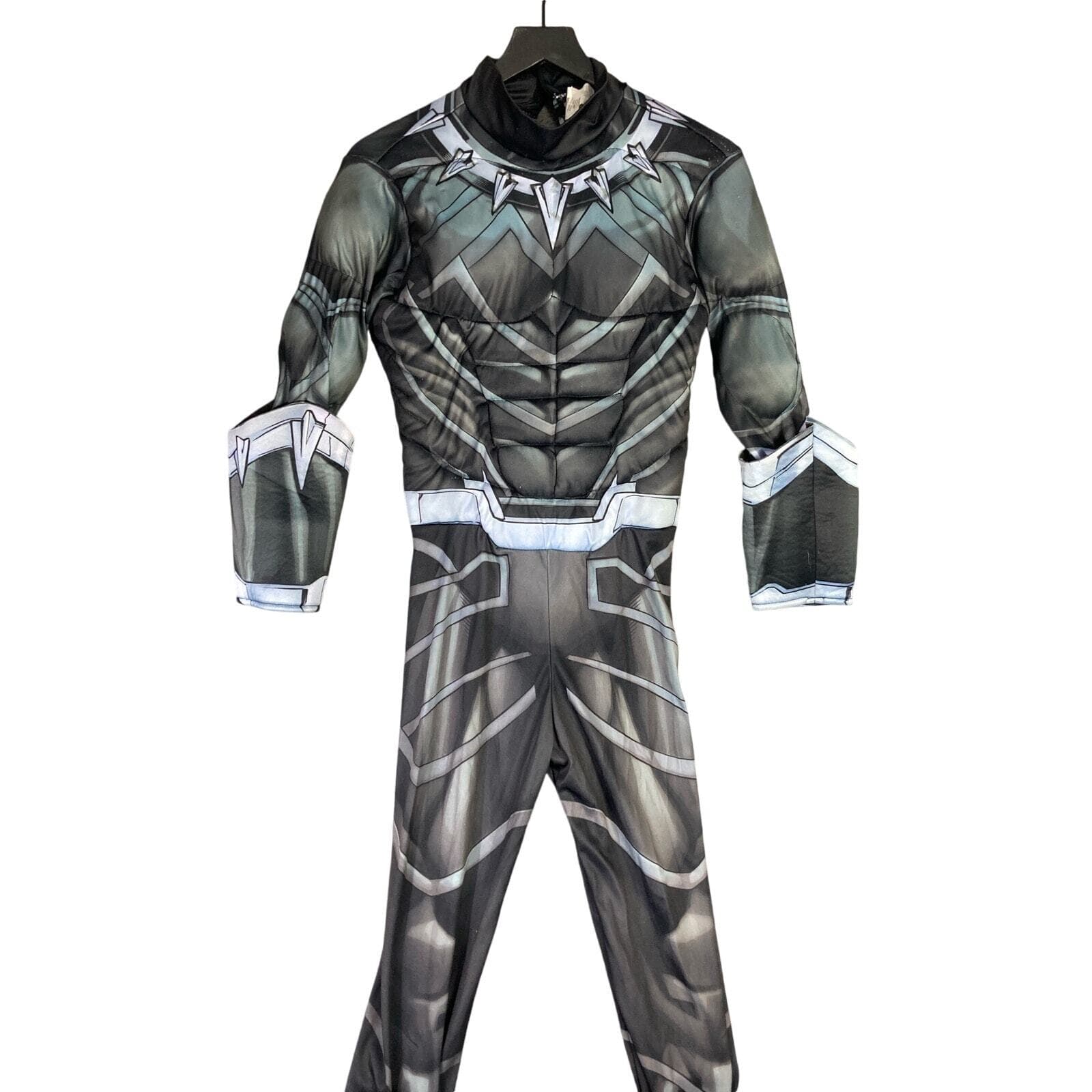 Black Panther Costume Kids Large 12-14 Rubies Marvel Muscle Chest Halloween