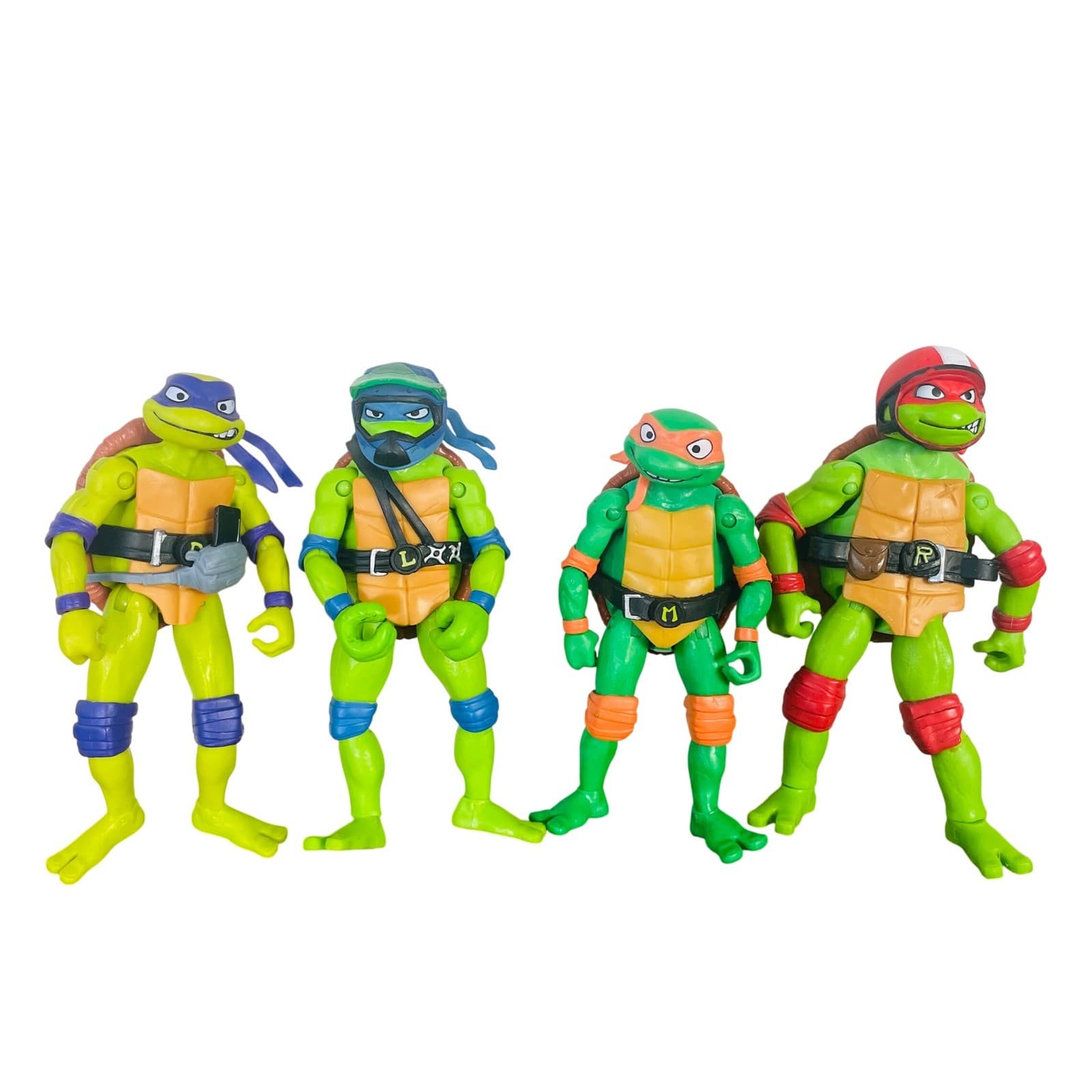 TMNT Mutant Mayhem Figure Lot 4 Leonardo Donatello Michelangelo Raphael