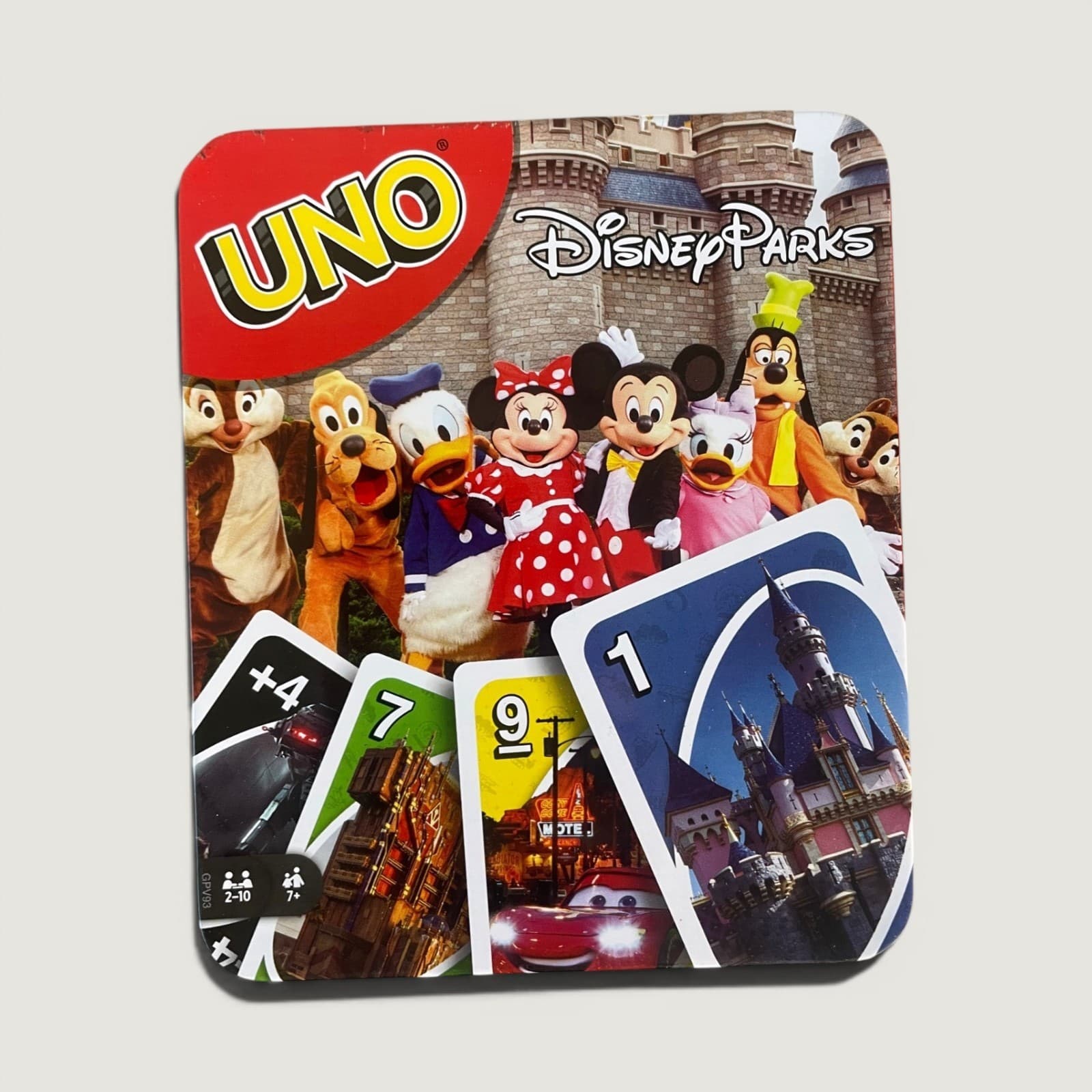 Disney Parks UNO Card Game Theme Park Edition Mickey Tin Disneyland Disney World