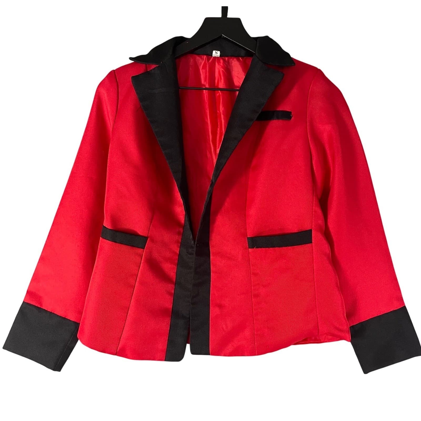 Cosplay Blazer Jacket Red Black Anime Costume Small Womens Halloween